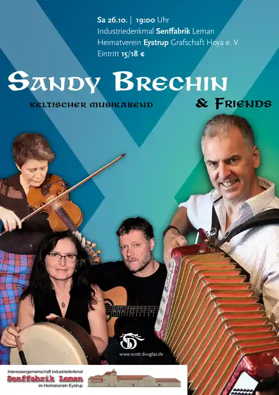 Sandy Brechin & Friends, Konzert in der Senffabrik Leman, Eystrup